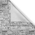 thumbnail image 4 of Ambesonne City Valance Pack of 2, Italian Style Apartment Houses, 54"X12", Charcoal Grey and White, 4 of 5