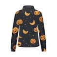 thumbnail image 2 of Chemises d'Halloween pour Femmes, Chemises pour Femmes, Chemises d'Halloween à Manches Longues Régulières Décontractées Série Orange Imprimée à Col Boutonné, Chemises d'Halloween pour Femmes, Chemises à Manches 3/4 pour Femmes, 2 of 5