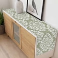 thumbnail image 4 of Baroque Sage Green Table Runner - 36 Inch Long, Kitchen Dining Table Runner Dresser Scarves, Vintage Damask Classic Floral Farmhouse Decor for Coffee Tables Wedding Party Banquet, 4 of 8