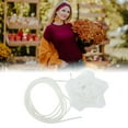 thumbnail image 4 of Unique Bargains Satin Rose Flower Adjustable Waist Belt White, 4 of 5