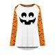 thumbnail image 4 of Blusa suelta informal de manga larga con cuello redondo para mujer, camisas con estampado de Halloween Fridja fjkfkj2327, 4 of 5