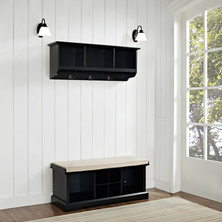 2 piece entryway 2024 bench and shelf set