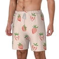 thumbnail image 2 of Balery Strawberries Mens Swim Trunks Swim Shorts for Men Quick Dry Inseam Beach Shorts with Compression Liner Pocket-Medium, 2 of 9