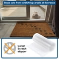 thumbnail image 3 of Uxcell Cat Carpet Protector, 8.2 Ft Plastic Pet Scratch Stopper for Carpet, Easy to Cut, From Scratching Rugs at Doorway, 3 of 6