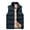 Blue Jacket for Men, variant on Men's Winter Warm Thicken Vest Sleeveless Stand Collar Zipper Pockets Waistcoat Outwear Black L
