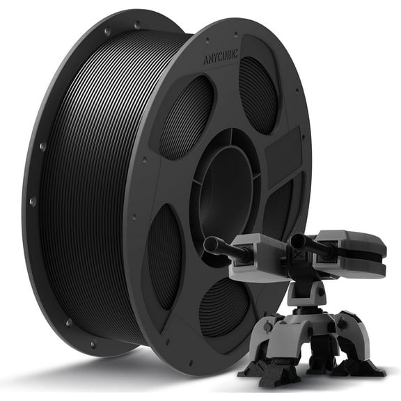 PLA Plus (PLA ) 3D Printer Filament 1.75mm, High Toughness 3D Printing Filament, Dimensional Accuracy  /- 0.02mm, Print with Most FDM 3D Printers, 1KG Spool, Black