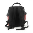 thumbnail image 3 of Xecao Stripes Red White print Large Capacity Nappy Bag is a multi-functional waterproof travel backpack, perfect as a nursing bag or mummy backpack for women, 3 of 6