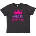 thumbnail image 3 of Inktastic Nap Queen, Crown, Stars - Pink Purple Youth T-Shirt, 3 of 5