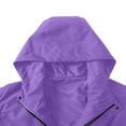 thumbnail image 5 of Mens Rain Jackets Waterproof Raincoats with Zipper Pockets and Hood Lightweight Long Sleeve Zip Up Solid Color Breathable Hiking Outerwear Jacket, 5 of 8