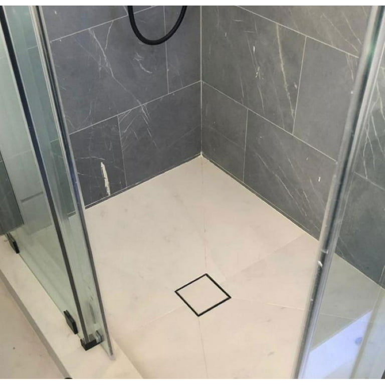 Tile Insert Linear Shower Drain with Free Hair Trap by