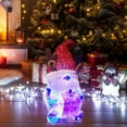 thumbnail image 7 of Sulaicai Lighted Prismatic Iridescent Santa Claus, 20 Inch Battery-Powered Iridescent Santa Claus Indoor Christmas Decoration Party Holiday Desktop for Home Decor, 7 of 7