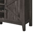 thumbnail image 4 of Benjara Syna 45 Inch Buffet Cabinet with 3 Storage Drawers, Wine Rack, Gray, 4 of 6
