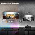 thumbnail image 2 of Brazo de monitor de montaje en pared ARES WING para monitores ultraanchos de 49 pulgadas, 2 of 6