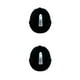 thumbnail image 1 of Casco acolchado para montar a caballo motocicleta ciclismo Naiovety franja plateada 2piezas Negro, 1 of 6