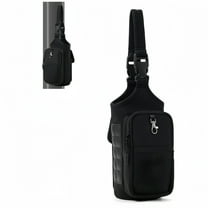 Magnetic Gym Bag In Black With Adjustable Strap And Phone Pocket For Workouts