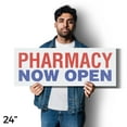 thumbnail image 4 of Pharmacy Now Open Vinyl Decal 5 Pack of 24 Inch x 9 Inch Weatherproof Heavy-Duty Adhesive Backing | Grand Opening, Medication Services, Reliable Care | Made in USA, 4 of 6