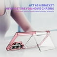 thumbnail image 6 of Allytechgroup Clear Case for Samsung Galaxy S25 Ultra, Wallet Back Cover with Cards Holder Stand Not-Yellowing Slim Bumper Shockproof Protective Phone Case for Samsung Galaxy S25 Ultra, Pink, 6 of 8