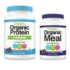 Orgain - Organic Vegan, Gluten Free Plant Based Protein & Greens Powder - Creamy Chocolate Fudge (1.94 LB) + Meal Replacement Powder - Creamy Chocolate Fudge (2.01 LB)