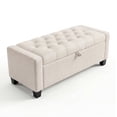 thumbnail image 1 of QinaQin 50.8 Inch Storage Ottoman Bench with Safety Slow-Close Hinge and 30 Gallons Storage, 1 of 7