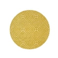 thumbnail image 5 of Yellow Stylish Hand-Tufted Wool Transitional Geometric Marla Rug, 5 of 5