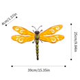 thumbnail image 4 of Metal Dragonfly Wall Decor Outdoor Garden Fence Art,Hanging Decorations for Living Room, Bedroom,1PC, 4 of 8