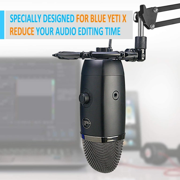 Blue Yeti Shock Mount Alloy Shockmount Reduces Vibration Noise Matching Mic  Boom Arm Compatible for Blue Yeti and Yeti Pro Microphone by 