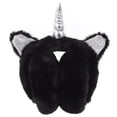 thumbnail image 1 of Orejeras de peluche de cuerno de unicornio ajustables para invierno y otoño., 1 of 5