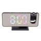 thumbnail image 5 of Reloj despertador de proyección, reloj con espejo digital con reloj despertador con proyección RGB Reloj despertador con espejo, el mejor de su clase, 5 of 8