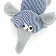 thumbnail image 4 of Peluche de perro con forma de animal, divertido juguete con sonido chirriante (elefante gris), 4 of 6
