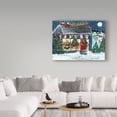 thumbnail image 3 of Trademark Fine Art 'Christmas Night Folk Art Santa Reindeer' Canvas Art by Cheryl Bartley, 3 of 3