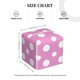 thumbnail image 4 of Fotbe Purple And White Polka Dot Porta Pañuelos Decorativo de Cuero, Caja Cuadrada Moderna para Pañuelos Faciales, Organizador y Dispensador 5x5x5'', 4 of 7