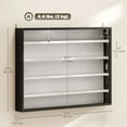 thumbnail image 3 of HOMCOM 5-Storey Wall Shelf Display Cabinet, Shot Glass Display Case, 3 of 10