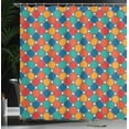 thumbnail image 4 of Ambesonne Geometric Shower Curtain, Octagons with Squares, 69"Wx75"L, Multicolor, 4 of 5