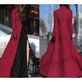thumbnail image 1 of Mujer Abrigo de manga larga Diseño largo Prendas de abrigo Maxi Invierno Otoño, 1 of 4