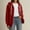 Red, variant on Women's Cozy Hooded Jacket for Casual Outings Winter Soft and Comfortable Layering for Everyday Wear and Relaxation Cardigan Jacket Women Dry Jacket Women Fuzzy Jackets Light Weather Jacket