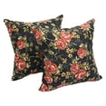 thumbnail image 2 of Blazing Needles Midnight Rose 17-inch Accent Throw Pillow (Set of 2), 2 of 2