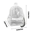 thumbnail image 3 of Lksixu Clear Backpack, Large Capacity Colored PVC See Through School Bag with Reinforced Straps, Waterproof Heavy Duty Stadium Approved Backpack with Side Pockets Stylish Daypack for Concert Travel, 3 of 8