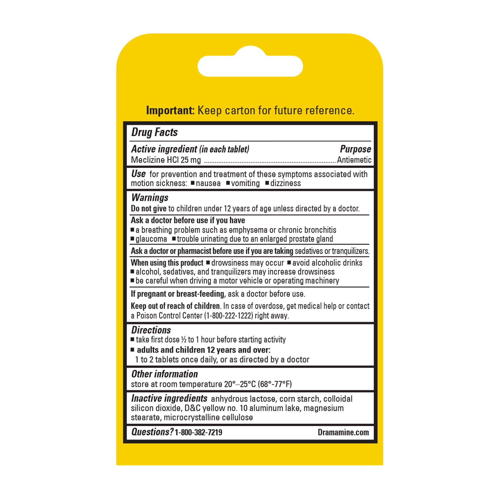 Dramamine Motion Sickness Relief - All Day Less Drowsy, 4 Count