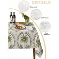 thumbnail image 2 of Vintage Palm Trees Table Cloth, Waterproof Tablecloth for Rectangle Tables, Summer Botanical Retro Art Reusable Washable Fabric Table Cover for Restaurant Kitchen Dining Tables 52"x70", 2 of 9