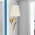 thumbnail image 4 of Set of 6 Small LampShades, E14 Base Cloth Lamp Shade Replacement, Cream Coloured PVC Lampshades for Chandelier Wall Lamp Clip On Candelabra Bulb 26-27, 4 of 5