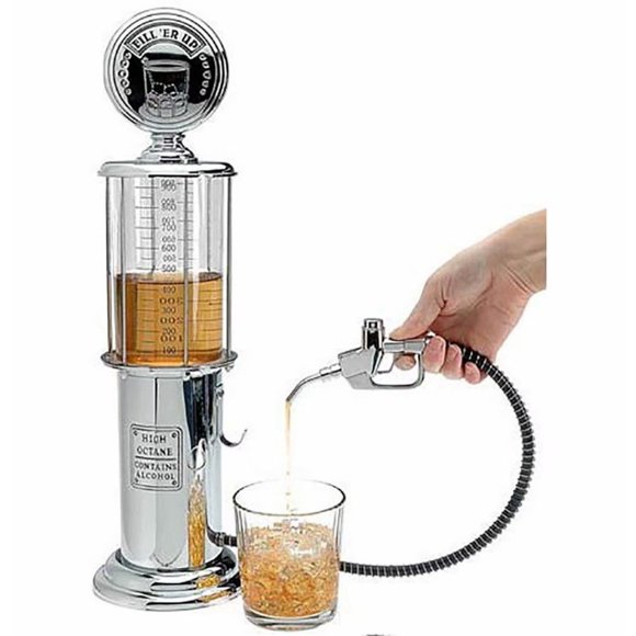 DAMAIE Pompe à Essence pour Décanter Whisky/Bourbon - Distributeur de Liqueur en Acier Inoxydable pour Vodka, Rhum, Vin, Tequila Ou Scotch