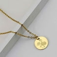 thumbnail image 4 of Fiudx Collar y Colgante Floral de Oro y Monedas para Mujer, Regalo de Joyería, 4 of 4