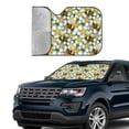 thumbnail image 4 of Disketp Windshield Sun Shade, Car Sun Shade For Front Window Bees And Flower Sunshades Sun Visor Protector Blocks Uv Rays Foldable, 4 of 9