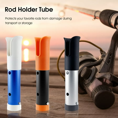 Single Hole Fishing Rod Bracket Lightweight Aluminium Alloy Impact Resistant Rod Rack Tube for Boat