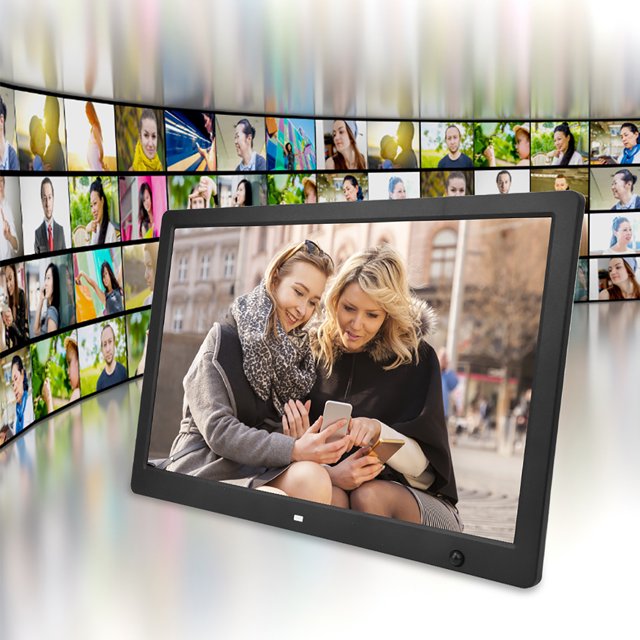 Digital Photo Picture Frame Electric Digital Photo Frame Electric Digital Picture Frame 15.4 In Electronic Digital Photo Frame Motion Detection Sensor 1280 X 800 Resolution Support