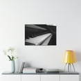 thumbnail image 6 of Black and White Piano Music Lover's Delight Piano Keyboard Canvas Wall Art for Home Decor Ready-to-Hang, 6 of 18