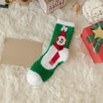 thumbnail image 4 of Cozy Warm Fuzzy Slipper Socks, Cute Holiday Christmas Tree/Santa /Reindeer Socks, Stretchy Socks for Male/Female(D), 4 of 6
