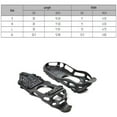 thumbnail image 3 of 24-Stud Ice Snow Shoe Crampons, Anti-Slip Traction Cleats for Boots, Stretch Footwear Grips with Steel Spikes for Winter Walking & Hiking, 3 of 7