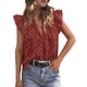 thumbnail image 1 of Top PRETTYGARDEN Mujer Verano con Volantes, Manga Corta con Volante y Escote en V, 1 of 6