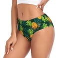 thumbnail image 2 of Fotbe Pineapples with Palm Leaves Calzones Estampados para Mujer – Ropa Interior de Algodón, Cómoda, Suave y Elástica-4X-Large, 2 of 6